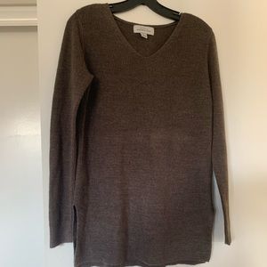Knit by Hampshire Studio Brown Sweater Size Small